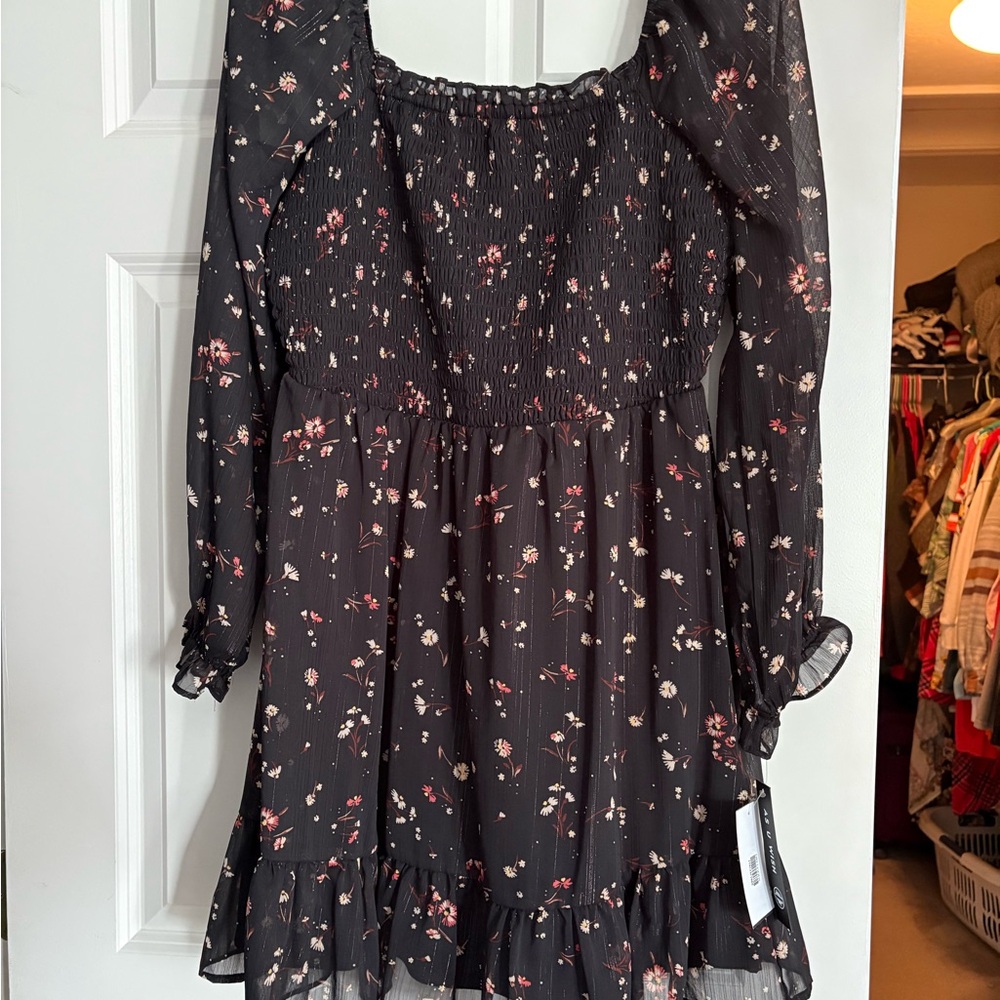Floral Long Sleeve Dress